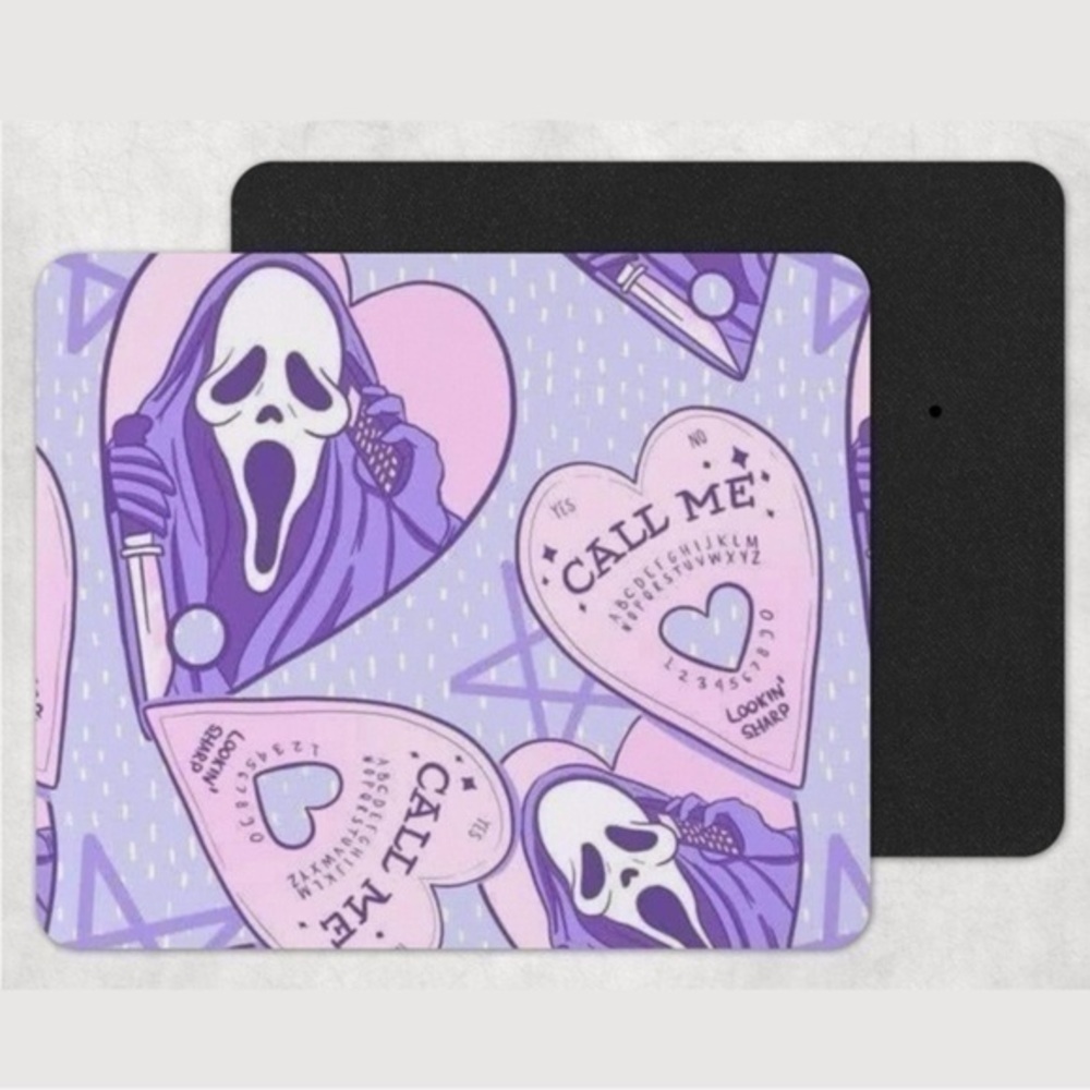 Ghost Face Purple Mouse Pad